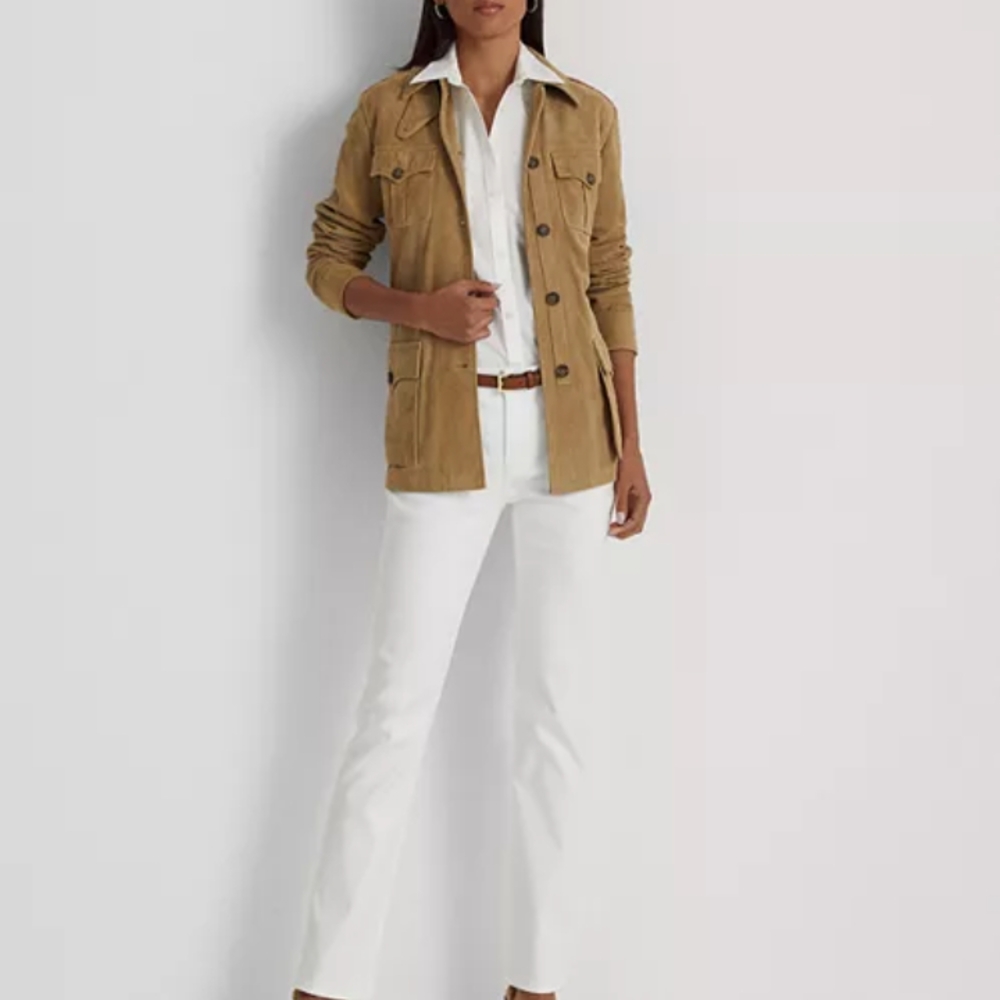 Ralph Lauren Straight Leg Jeans in Khaki